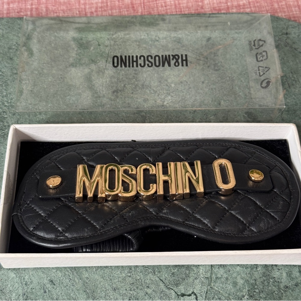 Moschino Black Quilted Accessory